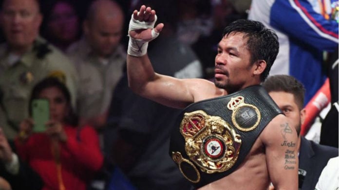 Despojan a Manny Pacquiao del título de peso welter de la AMB.