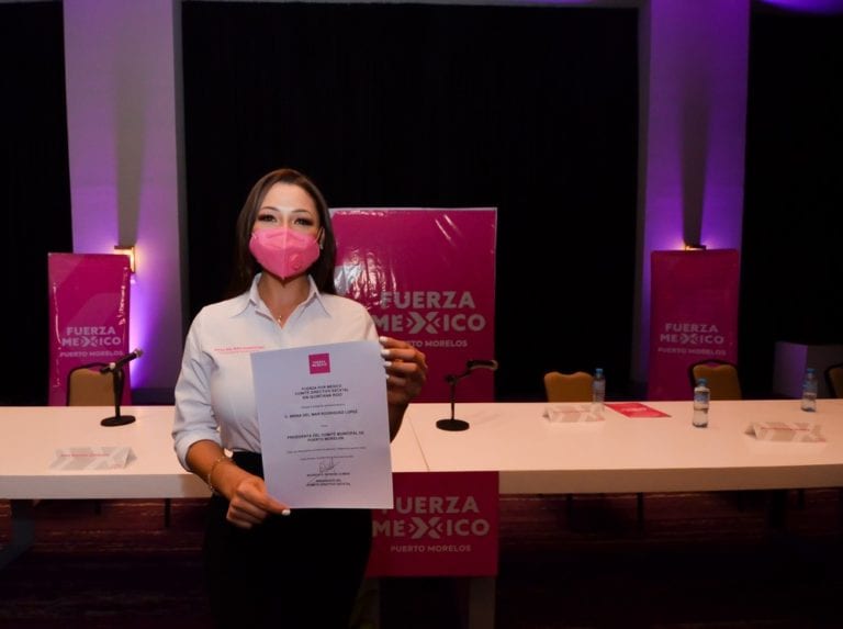 Designan a dirigente de Fuerza por México en Puerto Morelos.