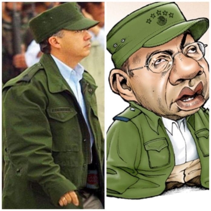 Felipe Calderón a tamaño real