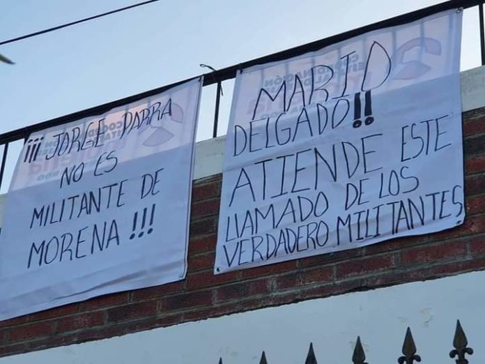 Toma de oficinas de Morena 1