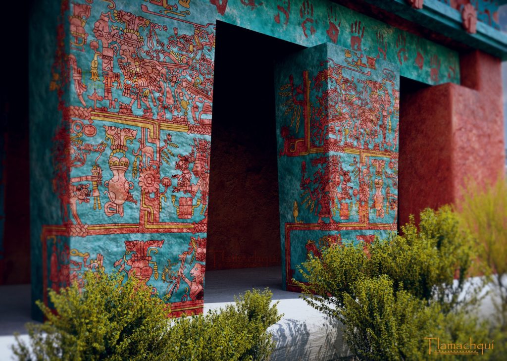 Si crees que el sitio de Tulum es imponente y extraordinario, en la época prehispánica lucía espectacular y así lo mostró este artista, quien lo tiñó con sus colores originales para mostrarnos cómo lucía.