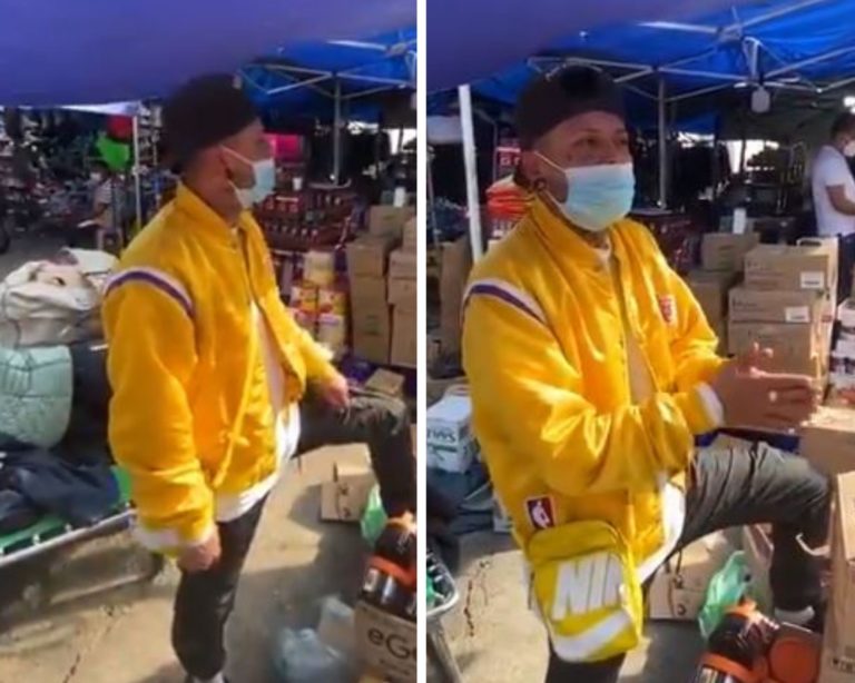 Video: Comerciante de tianguis se viraliza por vender productos ‘robaditos, pero no clonaditos’