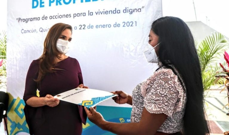 Se trabaja para dar certeza patrimonial a las familias de Cancún