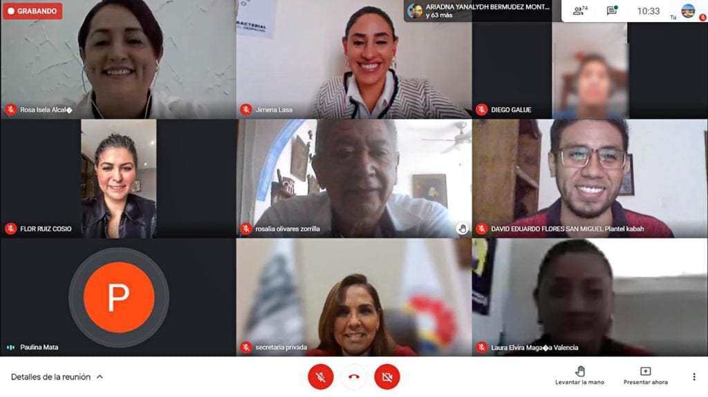 Autoridades del Ayuntamiento de Benito Juárez dieron inicio a la jornada de conferencias virtuales para prevenir delitos cibernéticos.