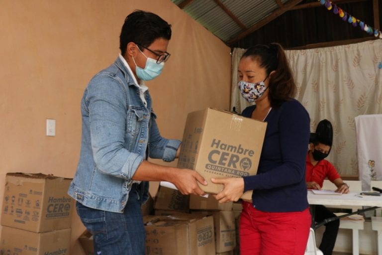 Se reactiva la entrega de alimentos del programa “Hambre Cero” en Quintana Roo