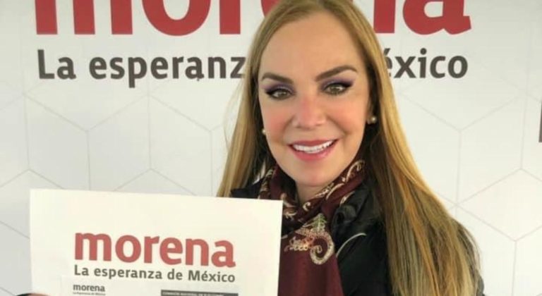Otra famosa a la política; la actriz de telenovelas Gabriela Goldsmith se ha inscrito como precandidata de Morena a una diputación