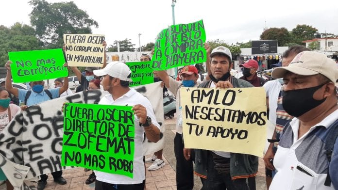 protesta de Mahahual