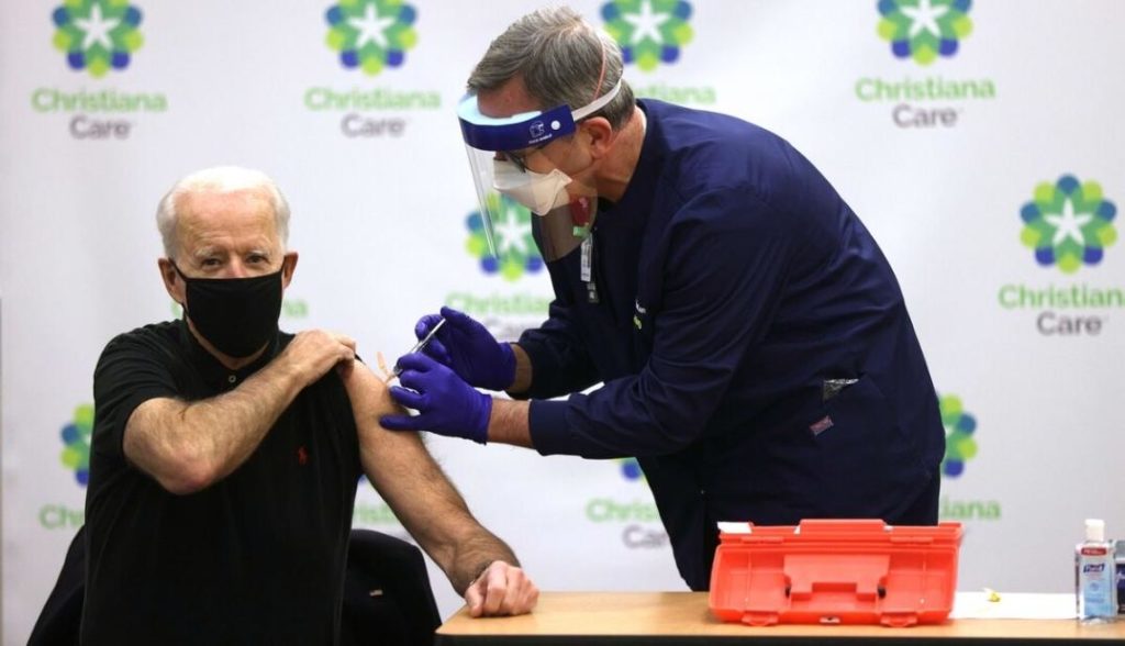 Joe Biden ha recibido la segunda vacuna contra el Covid-19; el presidente electo está listo para su toma de posesión del día 20