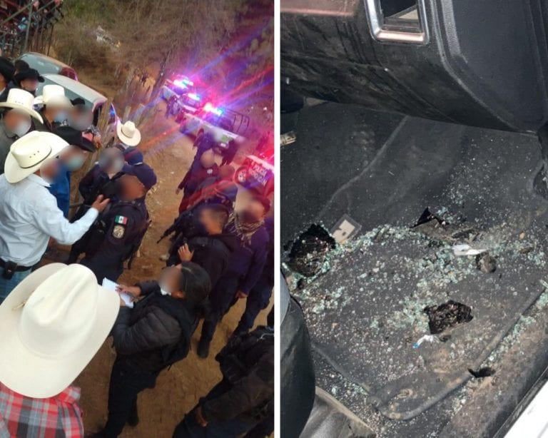 Policía suspende jaripeo en Michoacán y atacan a funcionarios con palos y piedras