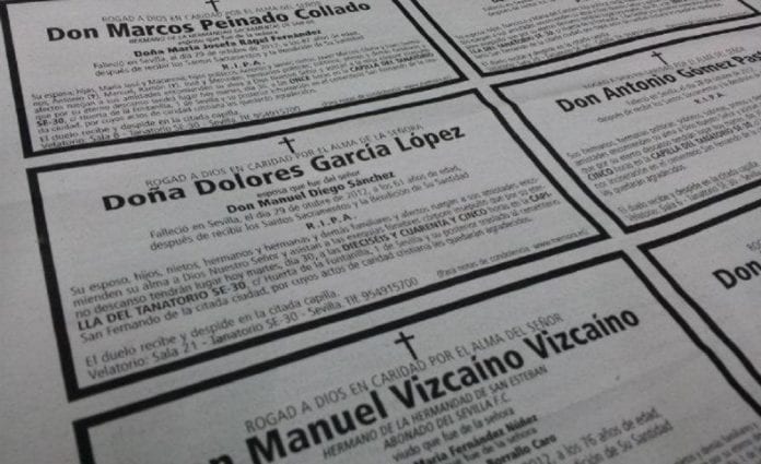 En toda una tendencia se convirtió funeraria Gayosso tras publicarse el obituario de hoy, que es tan extenso que provocó severas críticas contra la estrategia anti Covid-19 del subsecretario de prevención y promoción de la Salud, Hugo López Gatell.