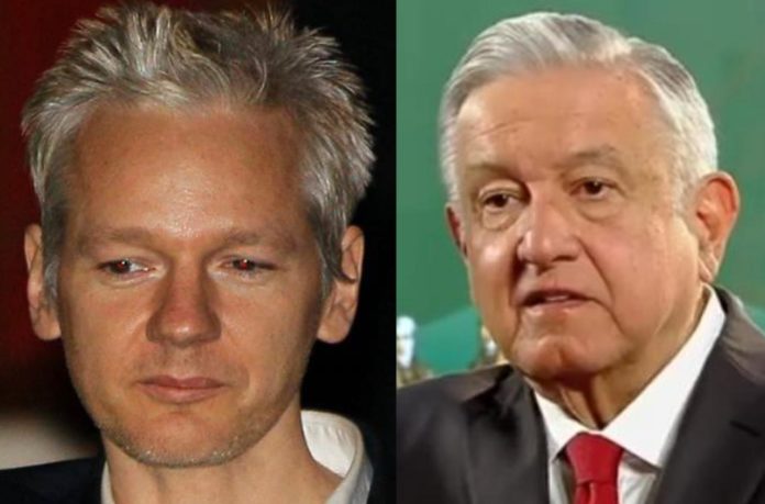 AMLO le ofreció asilo político este día al Julian Assange, el fundador de Wikileaks, quien hoy se encuentra en Ecuador