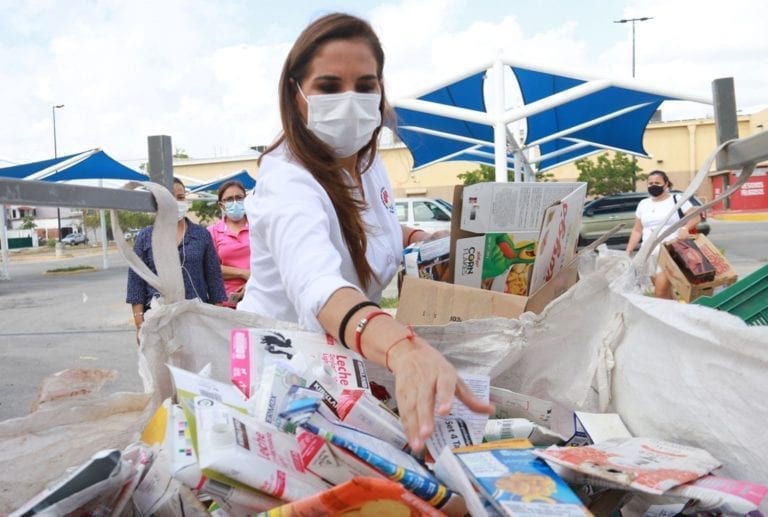 Reciclan 50 mil kilos de residuos en la cuarta jornada del “Reciclatón” 2021 en Cancún