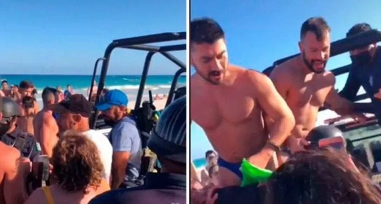 Informan que pareja gay fue detenida en Tulum por “sostener relaciones sexuales orales”