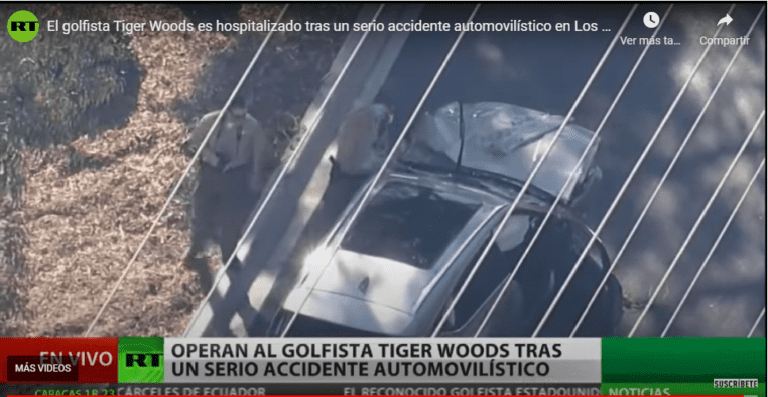 Tiger woods accidente