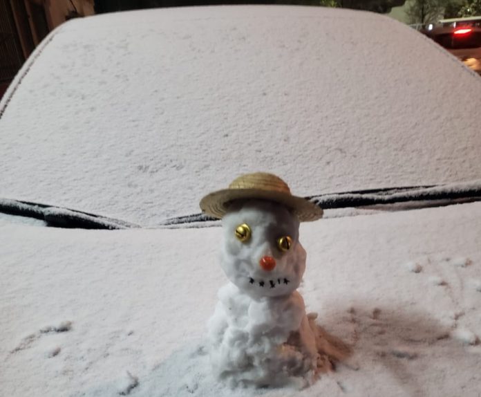 Cae fuerte nevada en Nuevo León y Coahuila a causa de la novena tormenta invernal