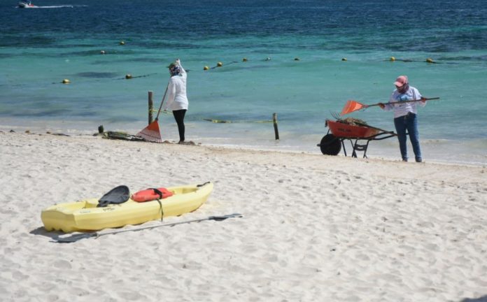 Puerto Morelos listo para atender fenómeno del Sargazo, no bajarán la guardia pese a pandemia