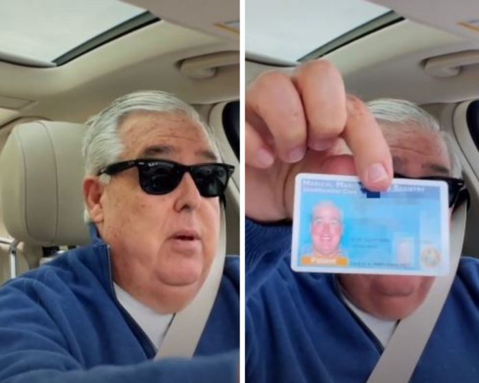 Video: Abogado muestra la tarjeta de marihuana medicinal en vez de carnet de conducir