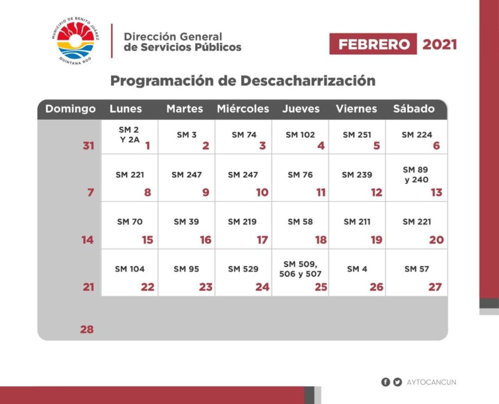 Además de la basura, se ha implementado un calendario de descacharrización.