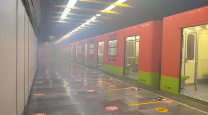 Se registró un nuevo incidente en el Metro de la Cdmx; se dijo que era un incendio pero según funcionarios solo se trató de humo Foto: José Gpe. Ríos.