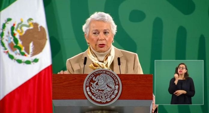 Olga Sánchez Cordero anticipó que podría ser el próximo lunes cuando el presidente López Obrador se reintegre a las conferencias mañaneras