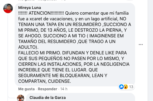TRAGEDIA: Muere niño en Xcaret, lo succionó sistema de filtración del río 1