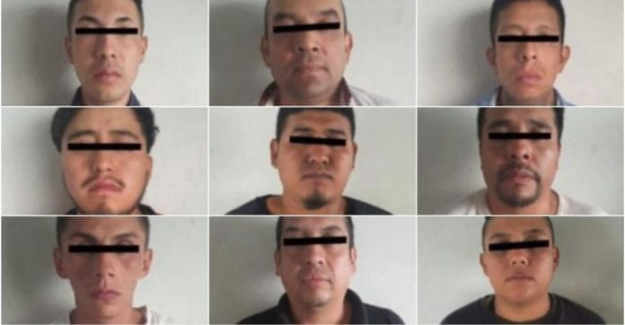 Cayeron nueve extorsionadores que amenazaban gente en el Edomex; supuestamente pertenecen al CJNG de 