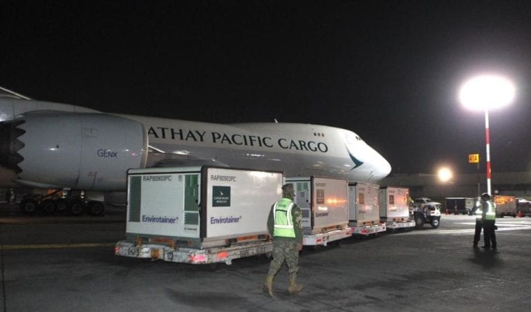 Otro millón de vacunas para el Covid-19 llega a México; se trata de las dosis de Sinovac; ya son más de 10 millones que han arribado al país