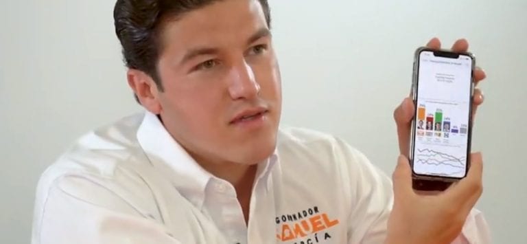 Samuel García asegura ser el favorito para ganar las elecciones en NL, con su propia encuesta