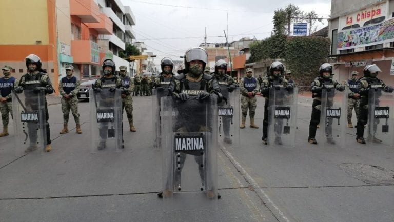 militares desplegados en la frontera sur