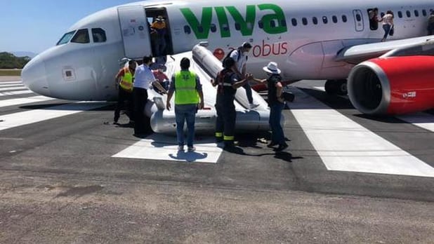 Falla avión de Viva Aerobus, previo a vuelo Vallarta-Monterrey; pasajeros están bien
