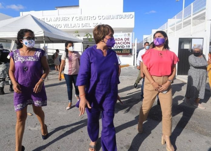 En apenas un solo día, las dosis contra el Covid-19 destinadas para el módulo de Villas del Sol de Playa del Carmen se agotaron