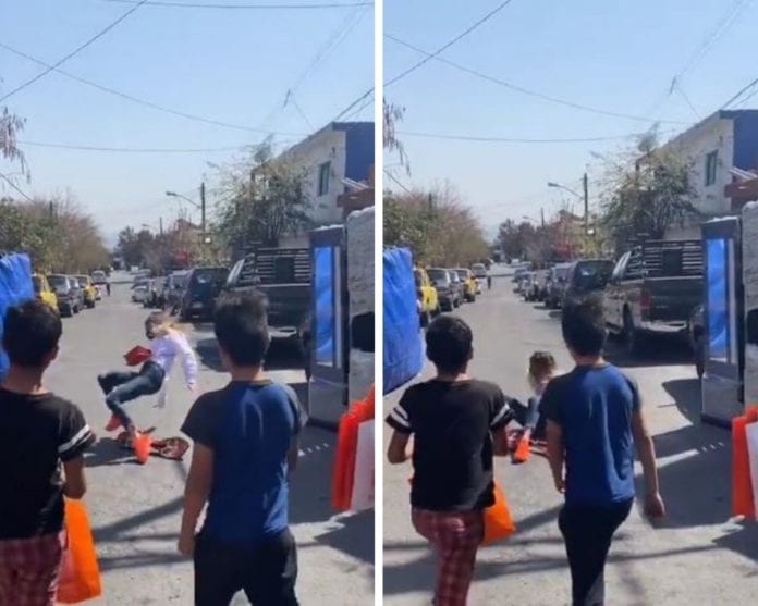 Video: Esposa de Samuel García sufre fuerte caída de una patineta