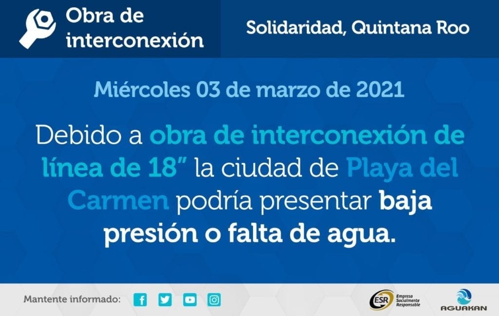 INTERCONEXIÓN AGUAKAN EN PLAYA