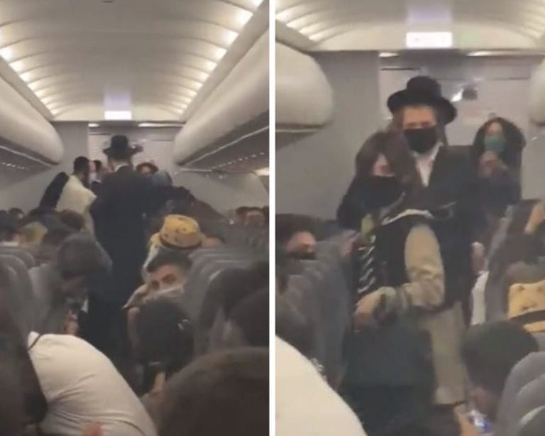 Expulsan a pareja judía de avión porque un niño no usaba mascarilla, llaman a boicotear