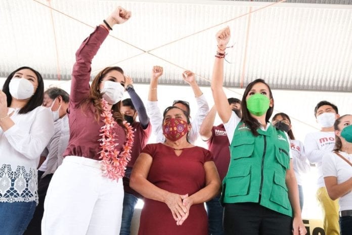 “Vamos a trabajar para que este proyecto de esperanza que representamos llegue al triunfo el próximo 6 de junio”, destaca la candidata de la coalición “Juntos Hacemos Historia”.
