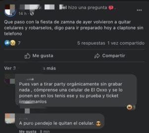 CELULARES "OLVIDADOS" EN ZAMNA