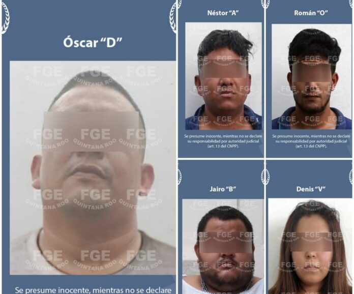 Luego del operativo efectuado en el poblado Alfredo V. Bonfil, donde fueron detenidas cinco personas, entre ellas 