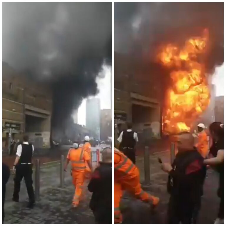 VIDEO: Sorprende explosión en el taller de vagones del Metro de Londres