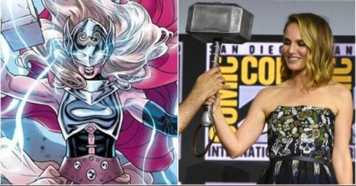 Se ha filtrado la primera imagen de Natalie Portman como Thor. Es parte de lo que será la mercancía promocional de la cinta