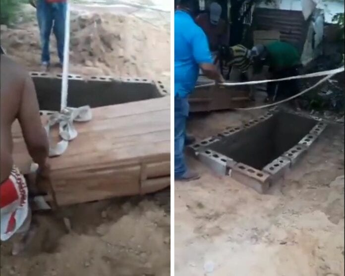 Hombre es enterrado en el patio de su casa, murió de Covid-19 y no tenían dinero