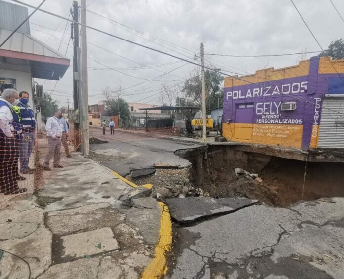 ¡Otro más! Aparece en Tamaulipas un nuevo socavon de ocho metros