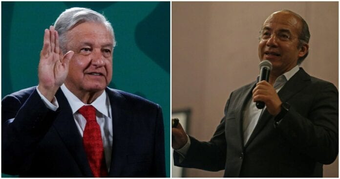 Luego que ayer Felipe Calderón informara de su contagio por Covid-19, este día AMLO le deseó una pronta recuperación a su adversario
