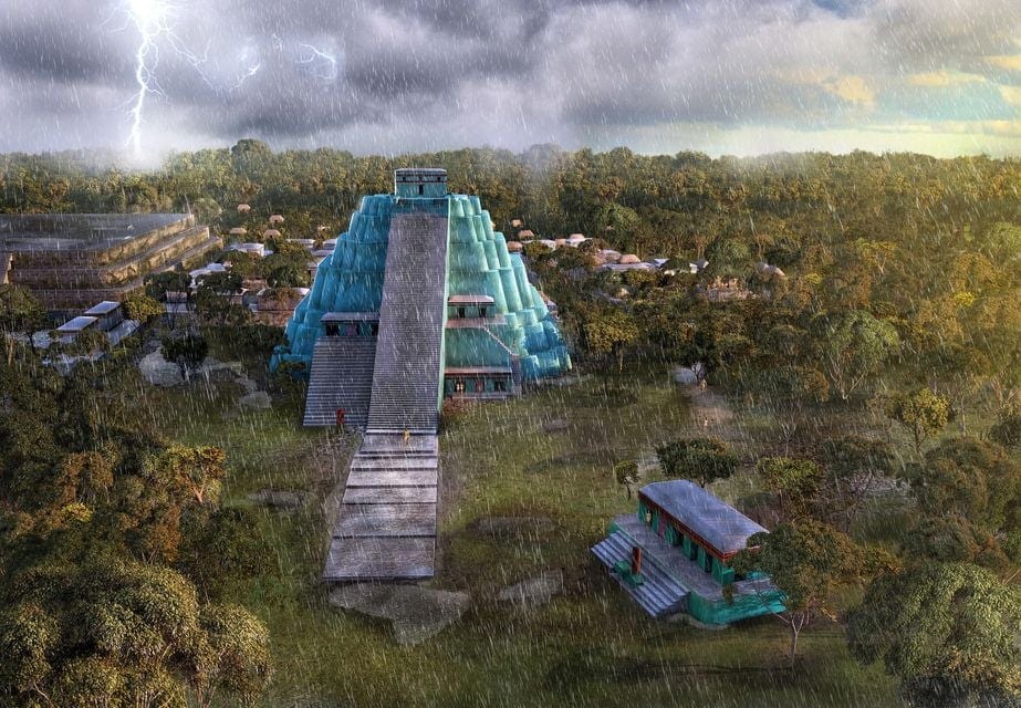 IMÁGENES: Revive el colorido sitio de Cobá en sus años gloriosos