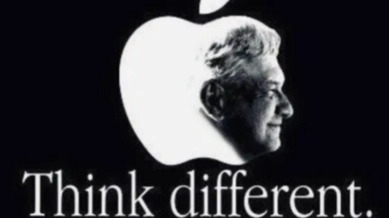¿Casualidad? Morena ‘se fusila’ logo de Apple y campaña de 1997