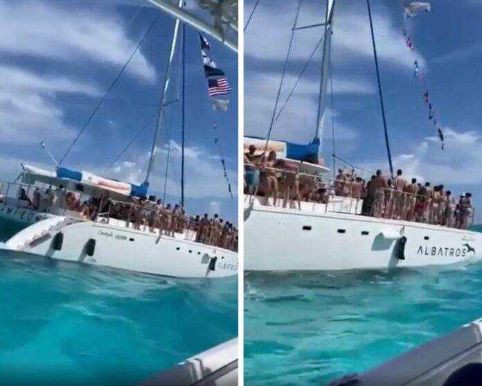 VIDEO: Nudistas pasean en yate por Isla Mujeres sin cuidar las medidas sanitarias
