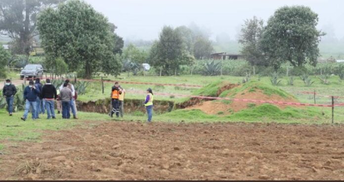 Se ha formado un nuevo socavón en el estado de Puebla; esto ha alertado a autoridades y pobladores que ya investigan las causas