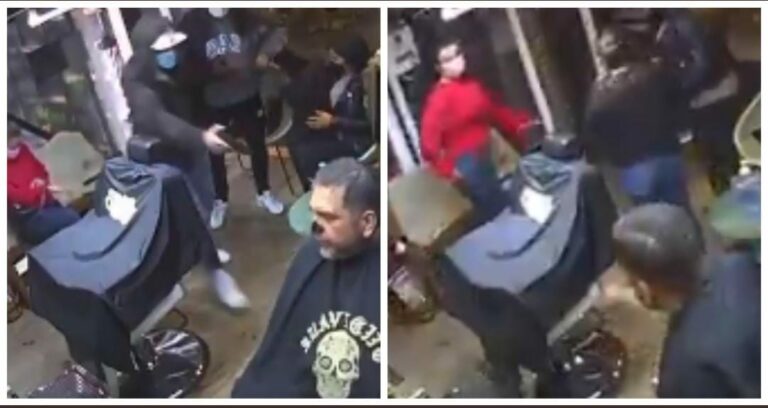 Video: Momentos de terror se vivieron durante asalto a barbería en Edomex
