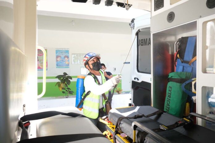 INTENSIFICA GOBIERNO DE PUERTO MORELOS JORNADAS DE SANITIZACIÓN EN OFICINAS PÚBLICAS