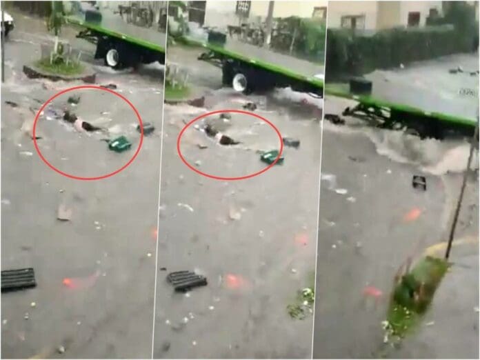¡Terrible! Mujer es arrastrada por las severas inundaciones en Tlalnepantla
