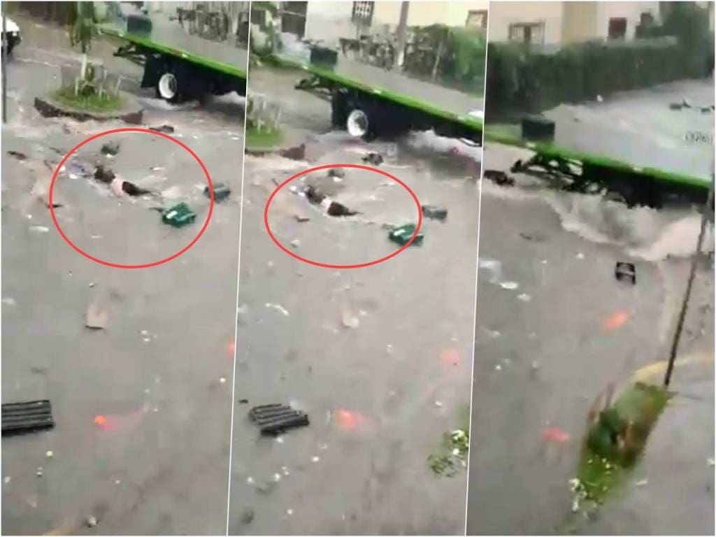 ¡Terrible! Mujer es arrastrada por las severas inundaciones en Tlalnepantla